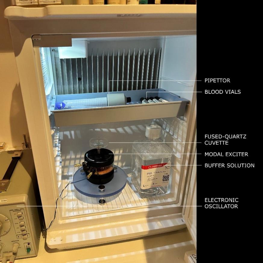 Fridge-based cymascope apparatus at 10 °C